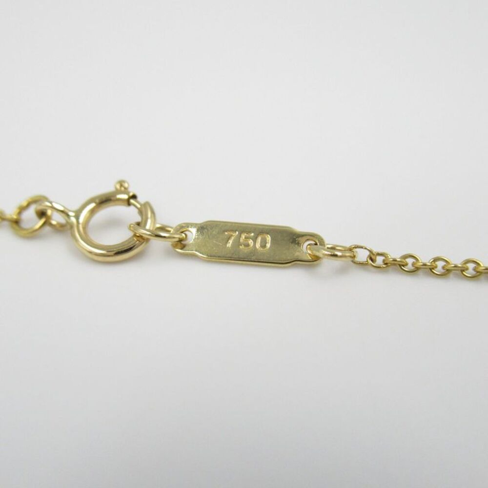 Tiffany & Co K18 Yellow Gold Diamond Heart Pave Necklace - Picture 2 of 6